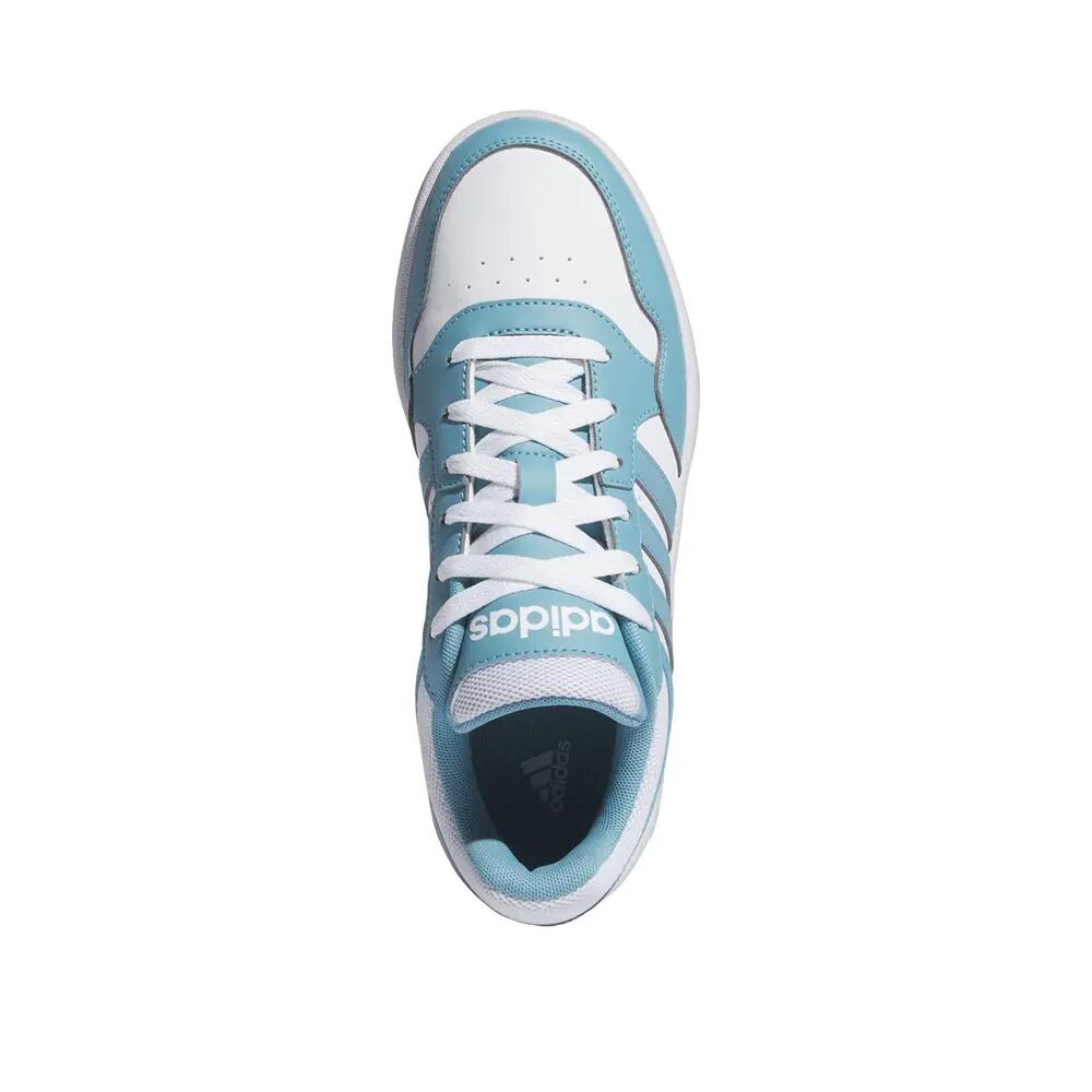 adidas Hoops 3.0 Schuhe Blau/Weiß 4/6