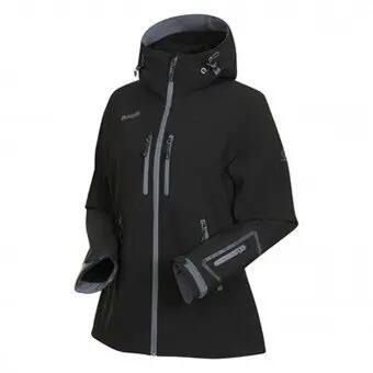 Bergans stranda softshell ski jas dames - zwart