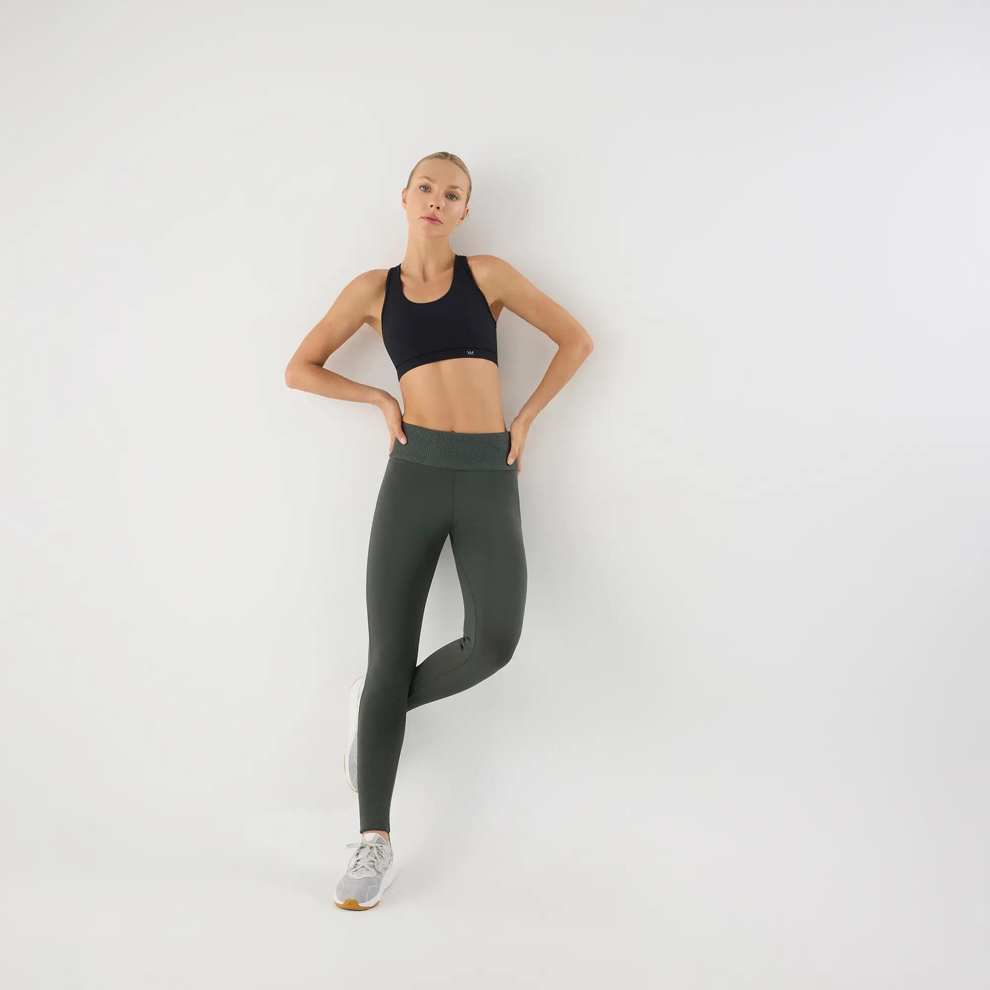 ULTRA TÉRMICO Leggings deportivos afelpado polar verde botella 5/5