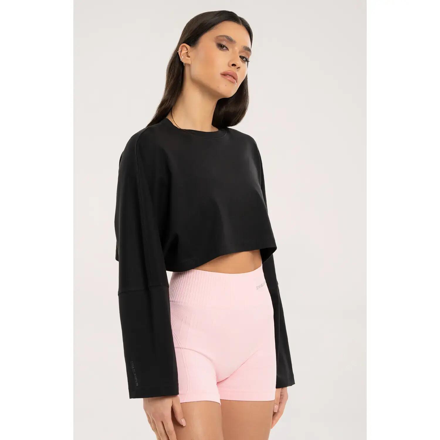 T-Shirt, langarm, crop, Damen Gym Glamour 4/4