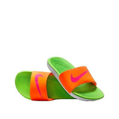 Nike kawa sandalen oranje totaal/roze hyper-groen