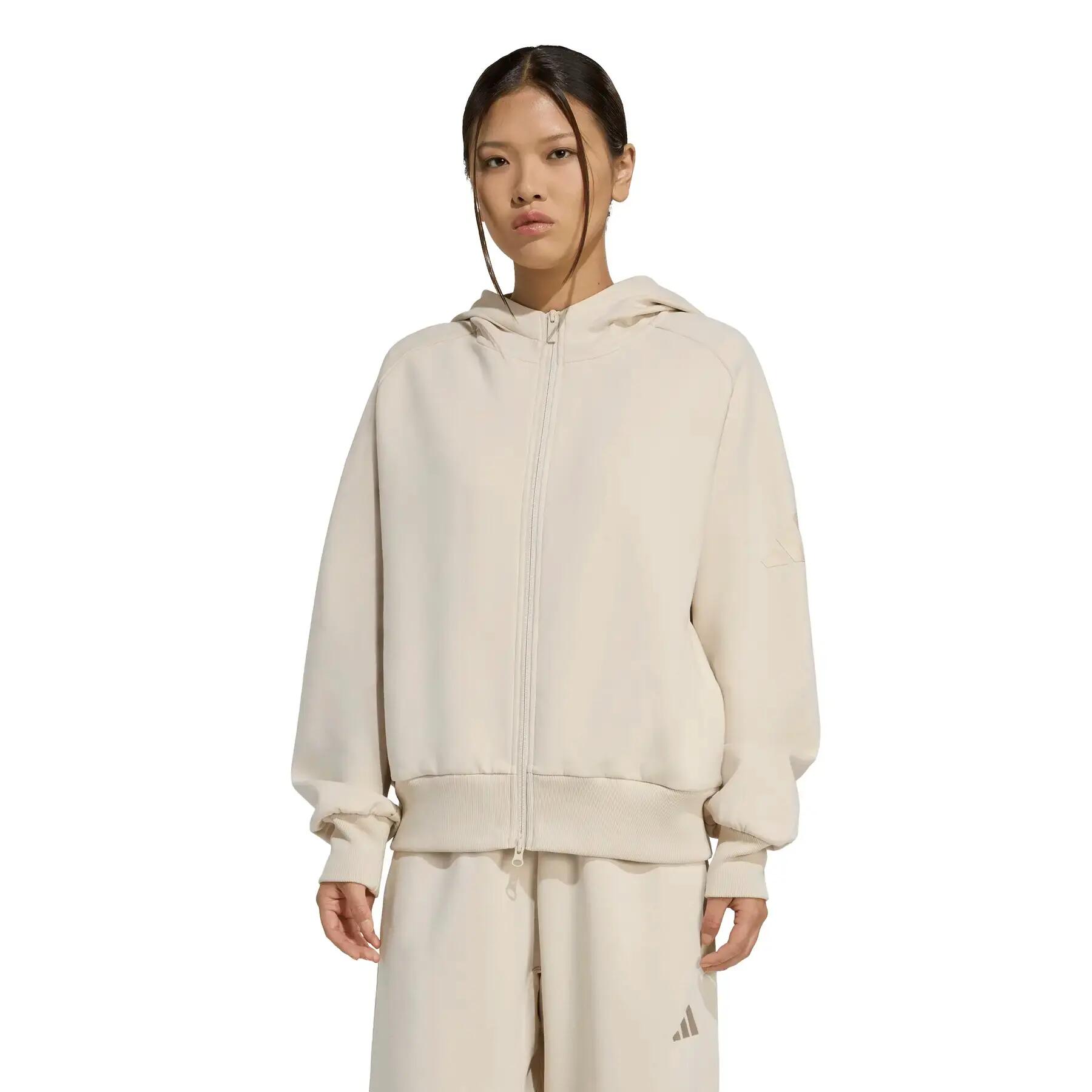 Felpa con cappuccio da donna adidas Soft Lux 2/6