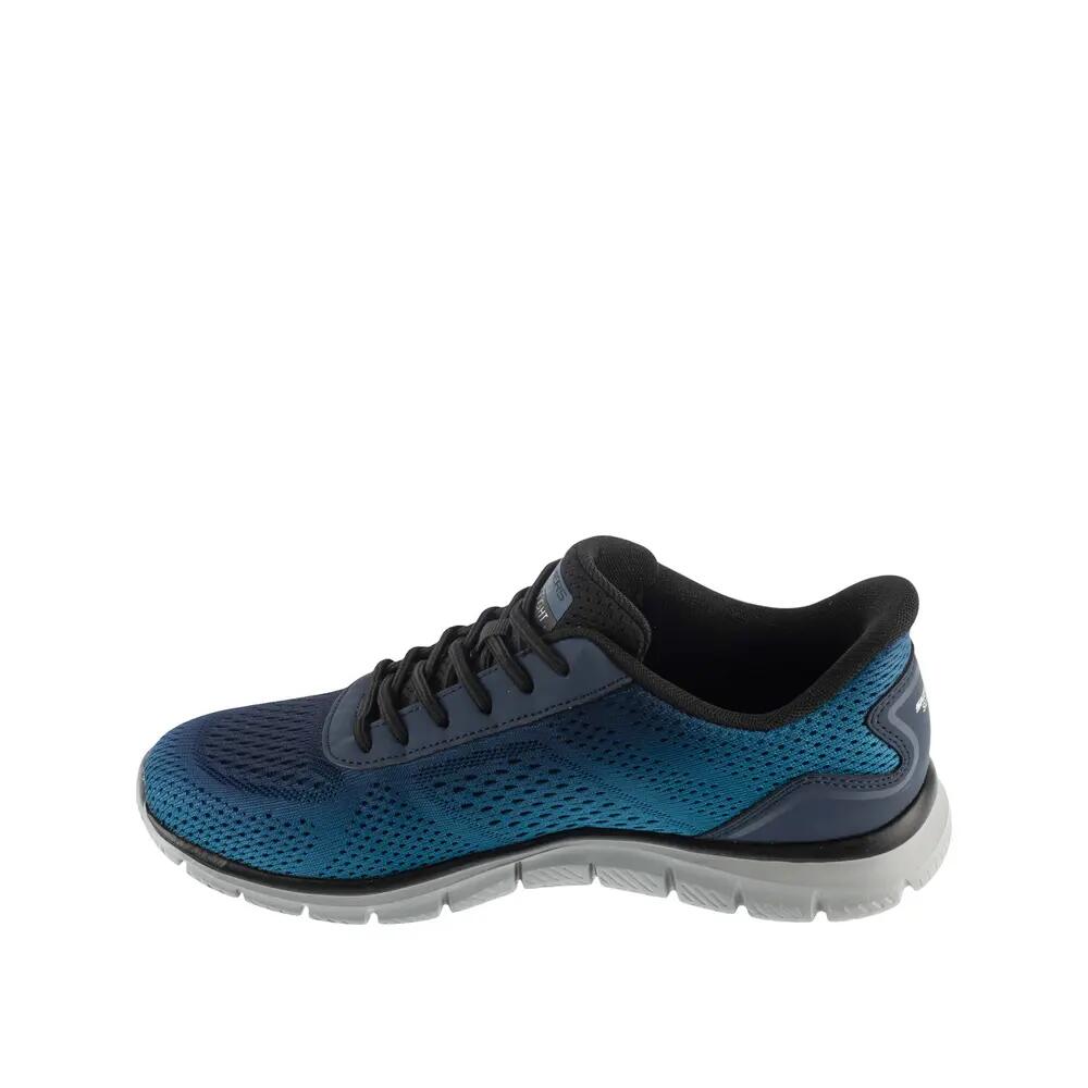 Chaussures Skechers Slip-Ins Track Revno Bleu 2/4