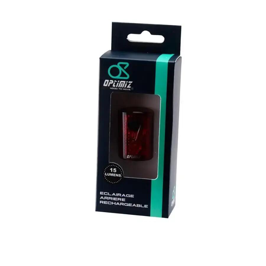 15 lumen 3 led 4 modalità luce di ricarica posteriore usb per attacco al reggise 2/2