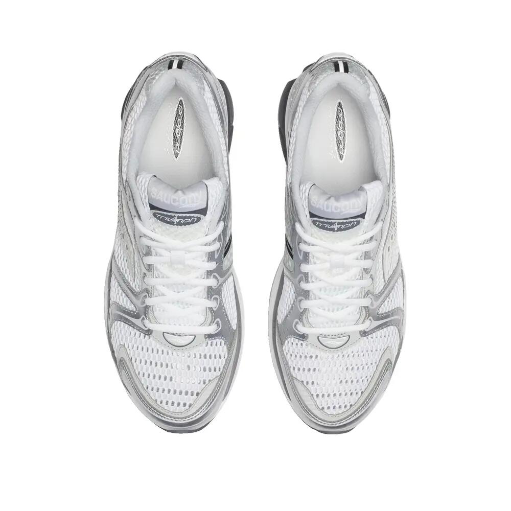 Laufschuhe Saucony ProGrid Triumph 4 Weiß/Silber 3/5