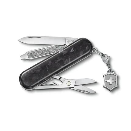 Schweizer Taschenmesser Carbon Classic SD Brilliant Hightech Schwarz