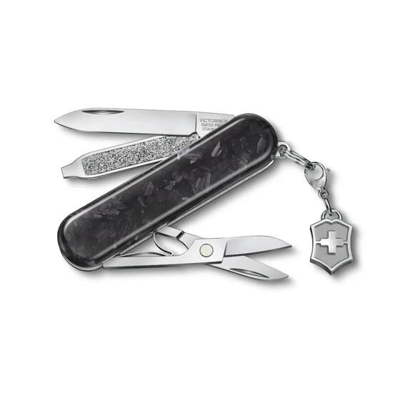 Schweizer Taschenmesser Carbon Classic SD Brilliant Hightech Schwarz
