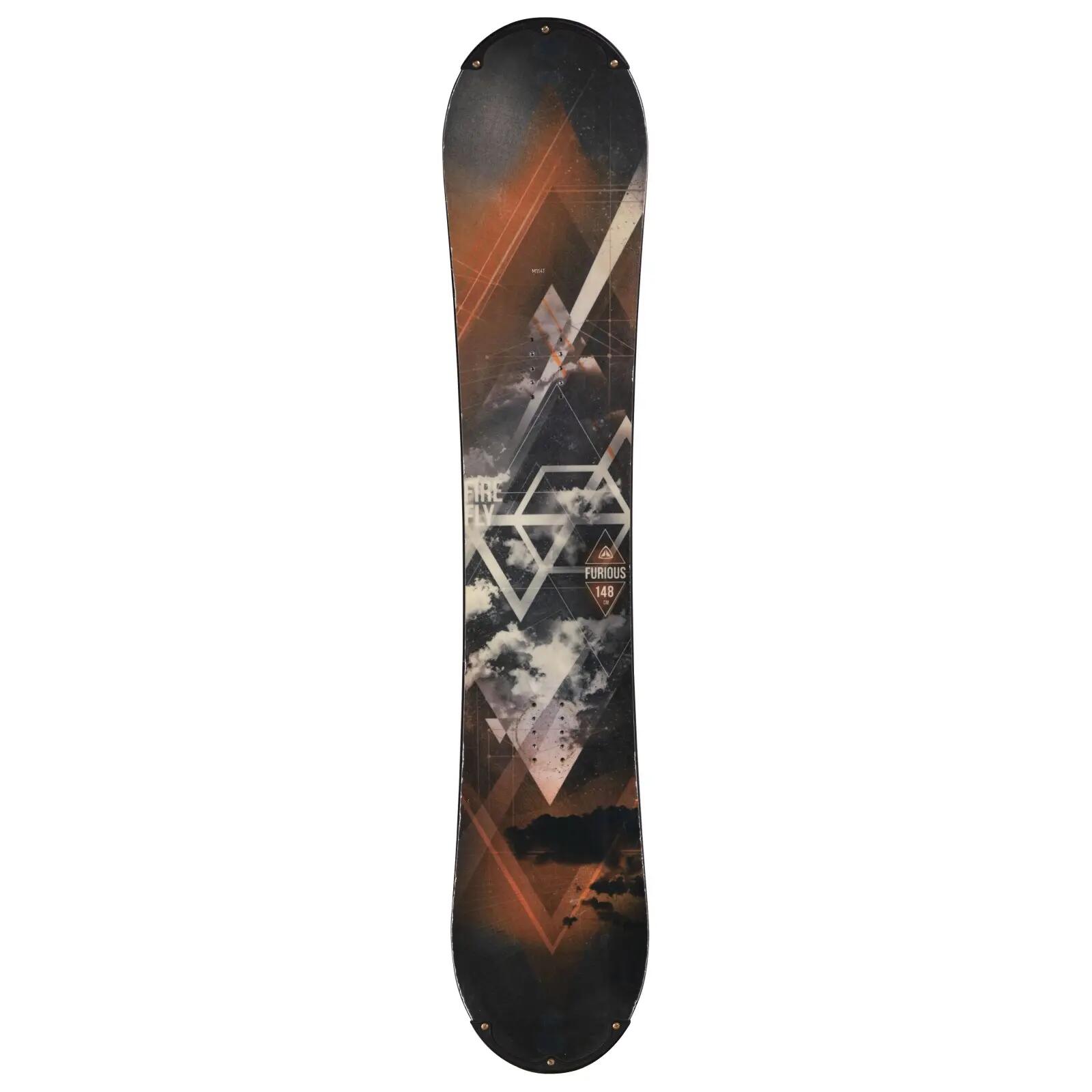 RECONDITIONNE - Snowboard Firefly Furious + Fixations Coque 1/4