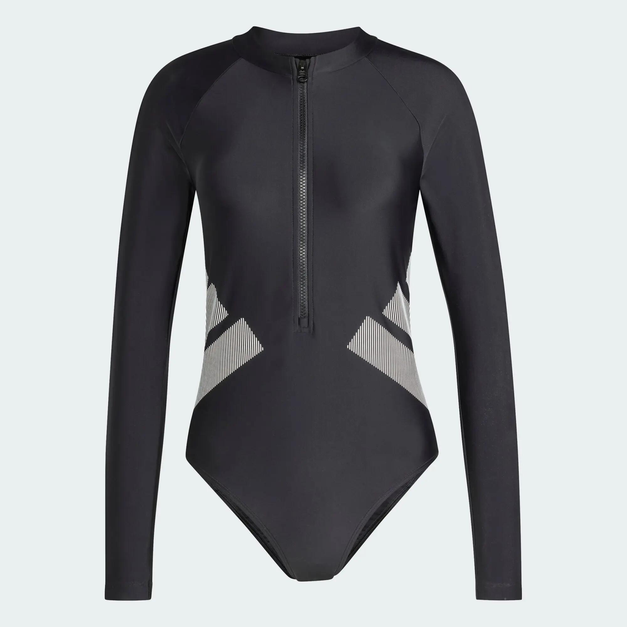 MAILLOT DE BAIN UNE PIÈCE MANCHES LONGUES LOGO 2/5
