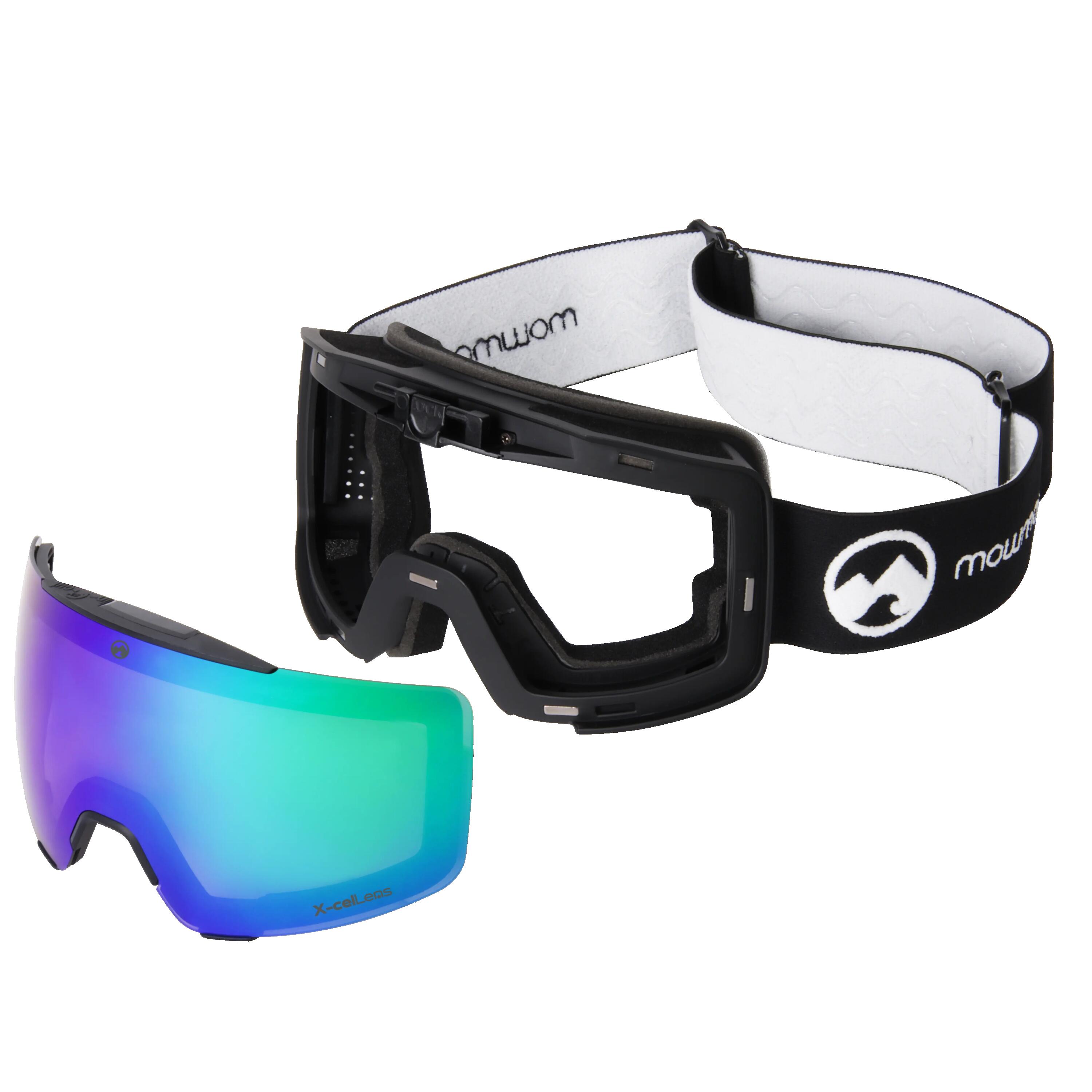 Masque de ski unisexe Local (Black | Green) 6/7