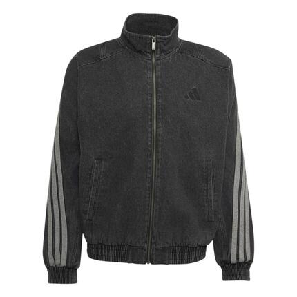 Veste de survêtement denim coupe large adidas Stadium