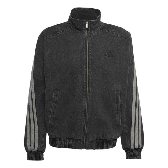 Veste de survêtement denim coupe large adidas Stadium
