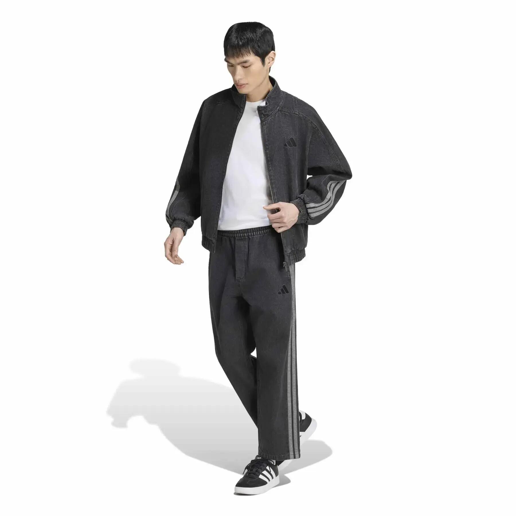 Giacca uomo adidas denim - nero 3/6