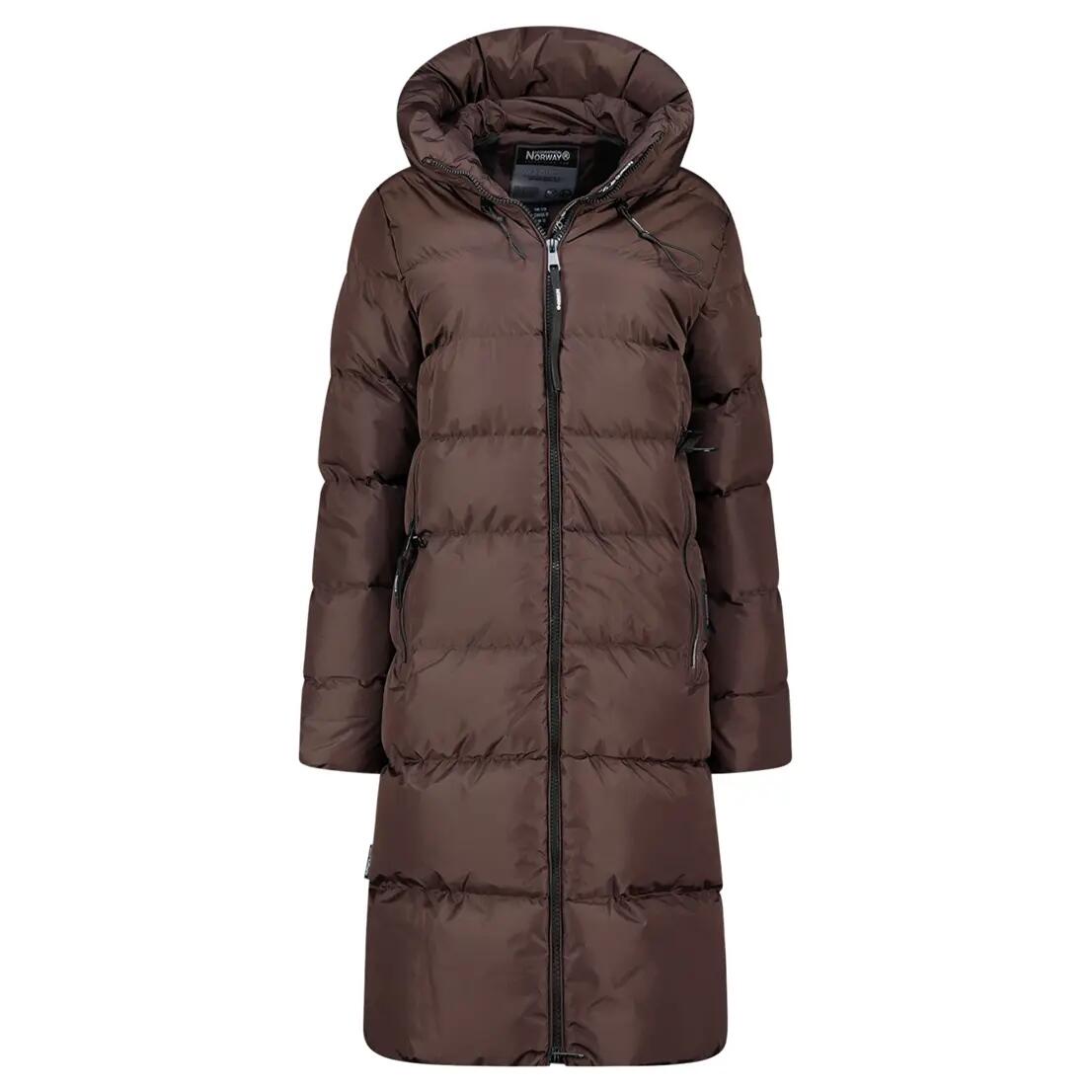 Parka – Escursionismo montano – Donna – Taglio lungo – Marrone 2/6
