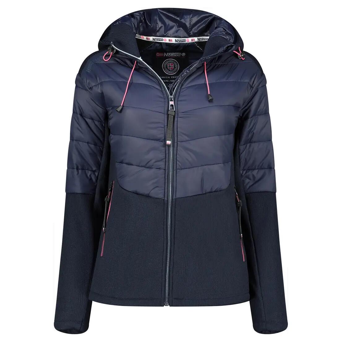 Damska turystyczna polar GEOGRAPHICAL NORWAY TRENDY NAVY DB LADY 024 3/6