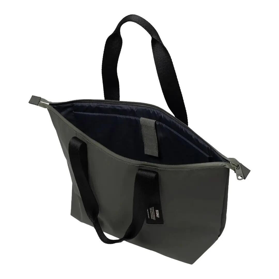 Bolso Verde Ecoalf Areny WR Medium Otto Dark Khaki Resistente y Ligero 3/4