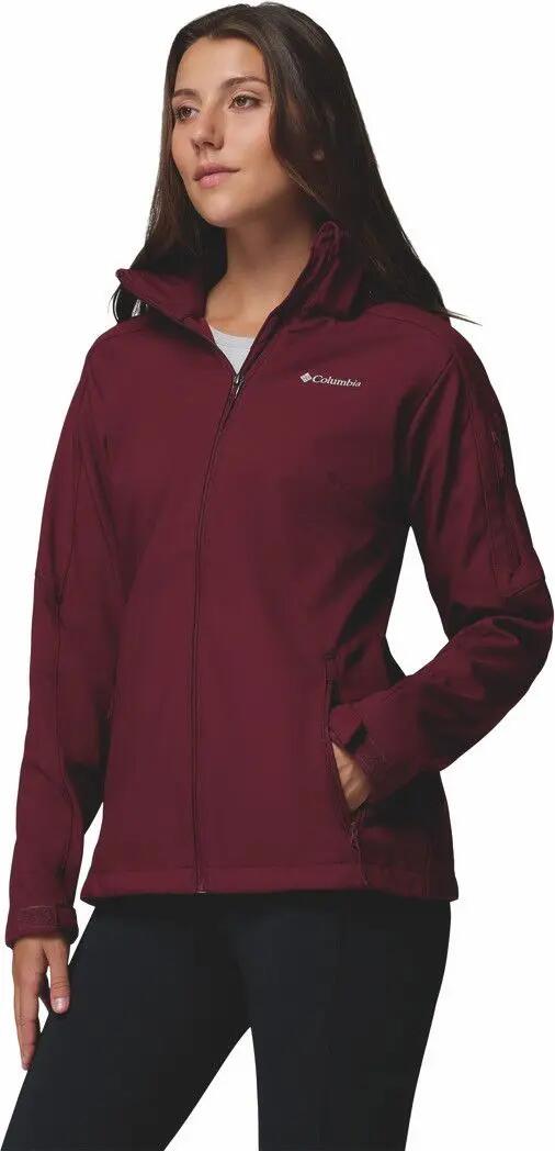 Damen Columbia Cascade Ridge III Bordeaux Softshelljacke 3/7