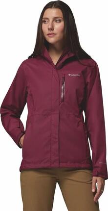 Veste Imperméable Femme Columbia Pouring Adventure III Bordeaux