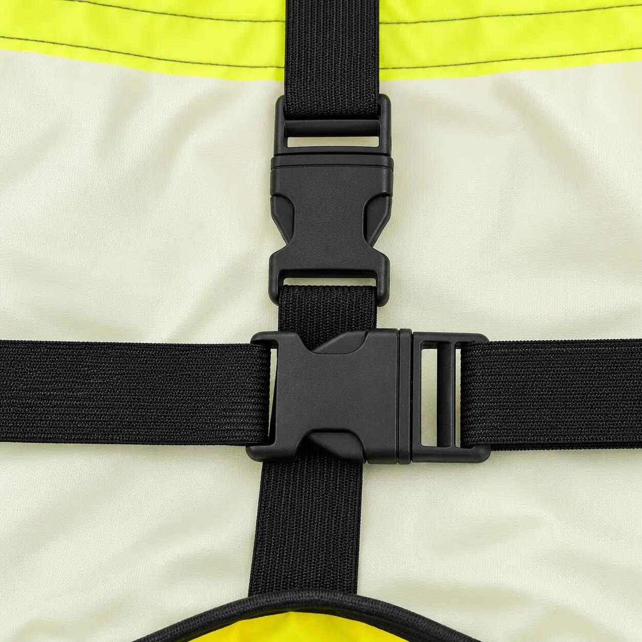 Housse de pluie sac à dos imperméable réfléchissante 30-40 litres jaune fluo 8/8