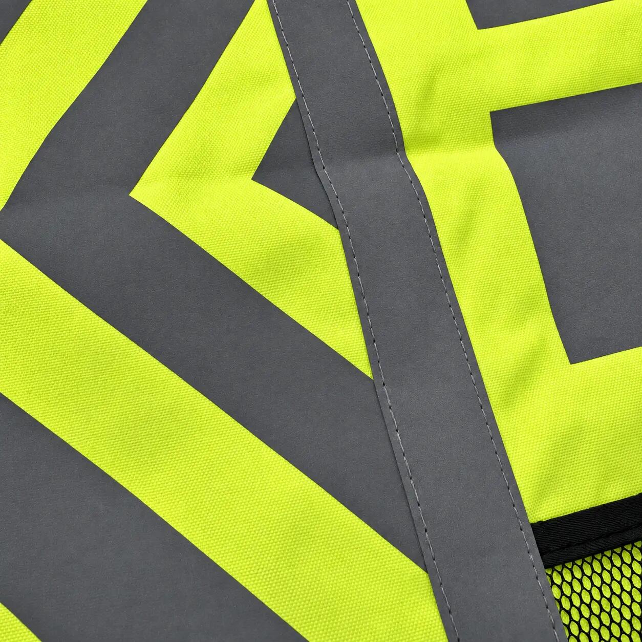 Housse de pluie sac à dos imperméable réfléchissante 30-40 litres jaune fluo 3/8