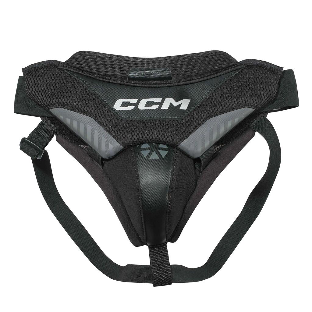 GJCCM26 Senior CCM Goalie Pelvic Protector Black adult Strap