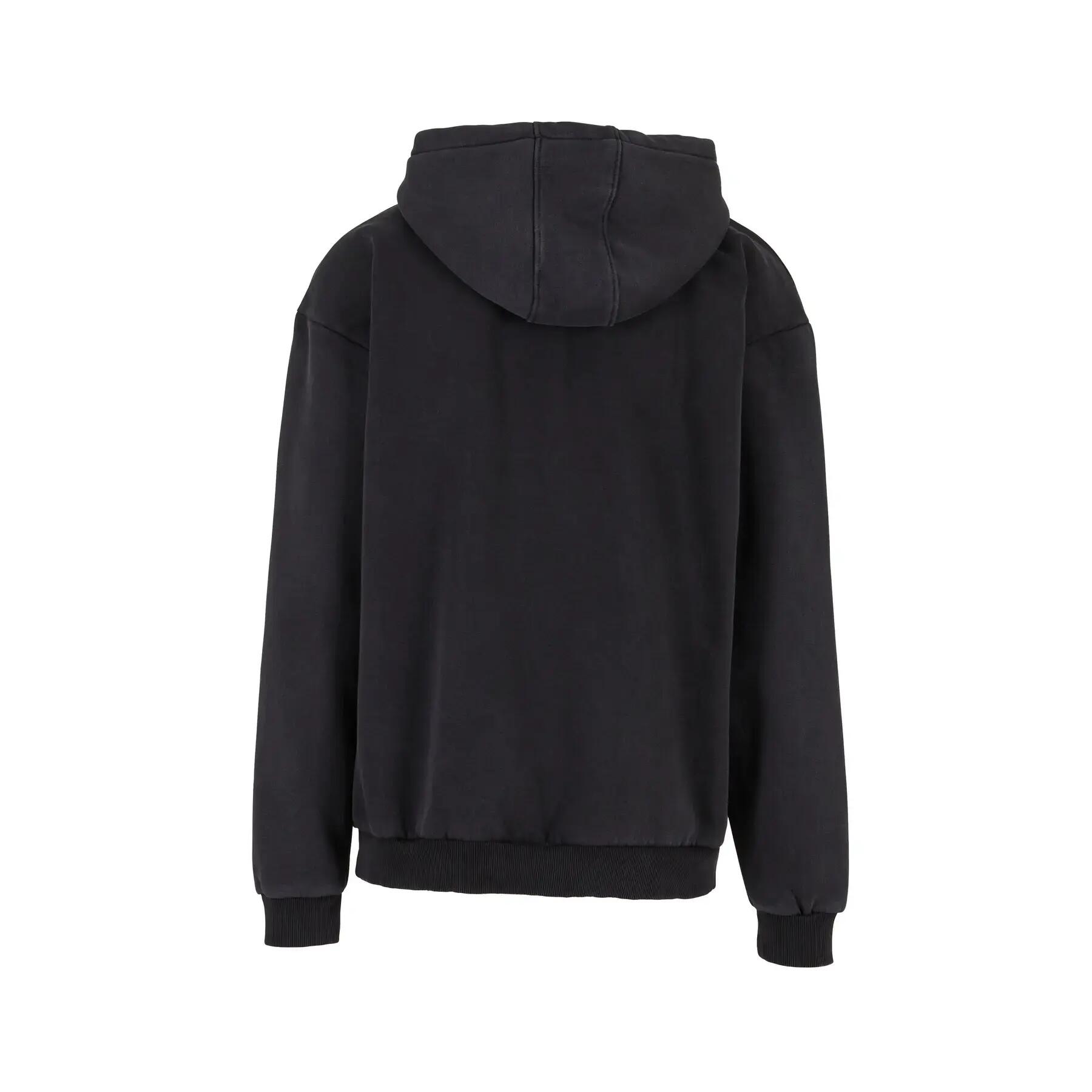 Sweatshirt à capuche ourd délavé Build Your Brand 2/4