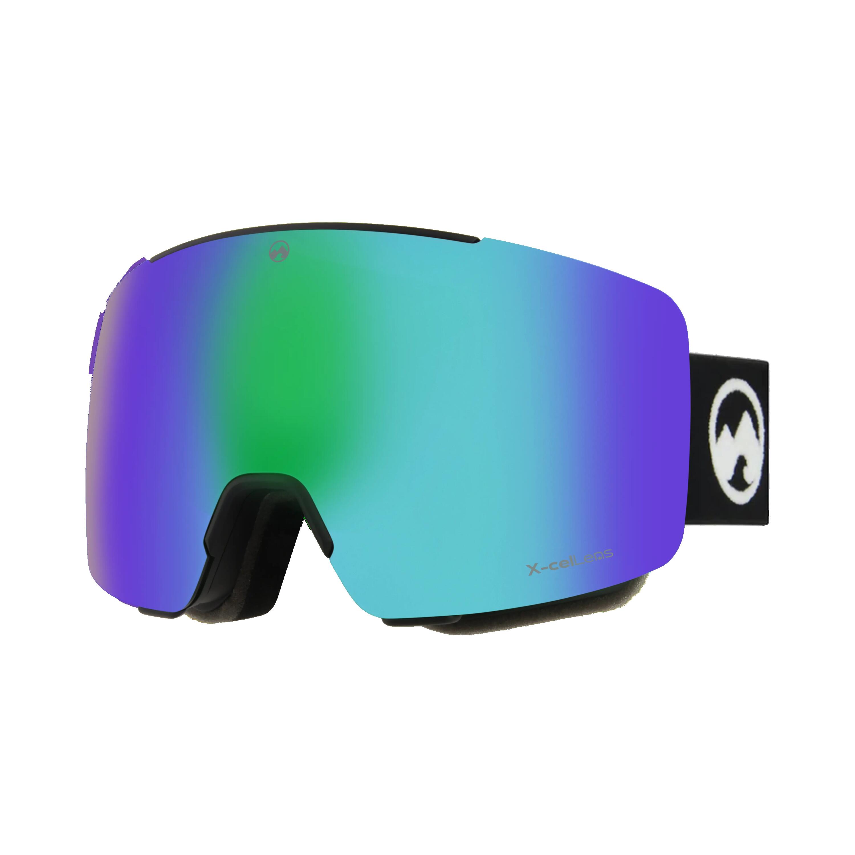 Masque de ski unisexe Local (Black | Green) 3/7