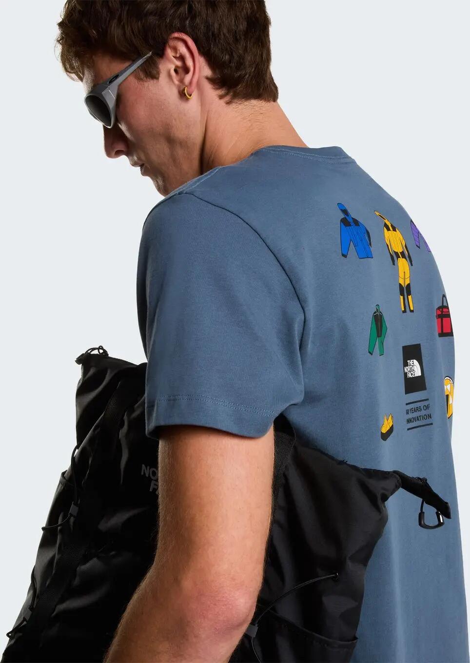 Maglietta The North Face Icon Celebration blu da uomo 5/7
