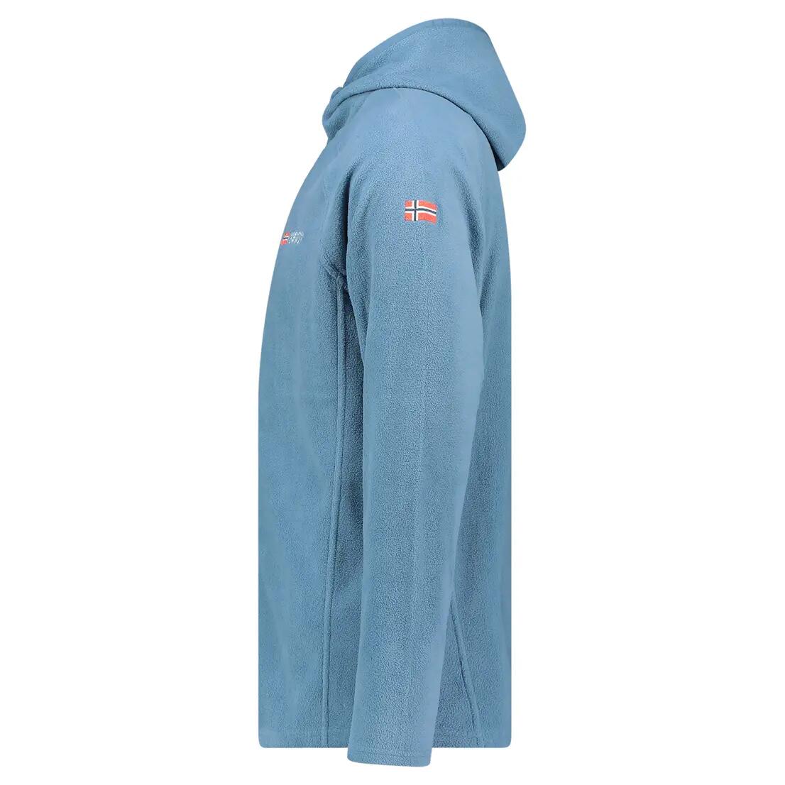 Fleecejacke – Bergtouren – Herren – Vollständiger Reißverschluss – Blau 2/4