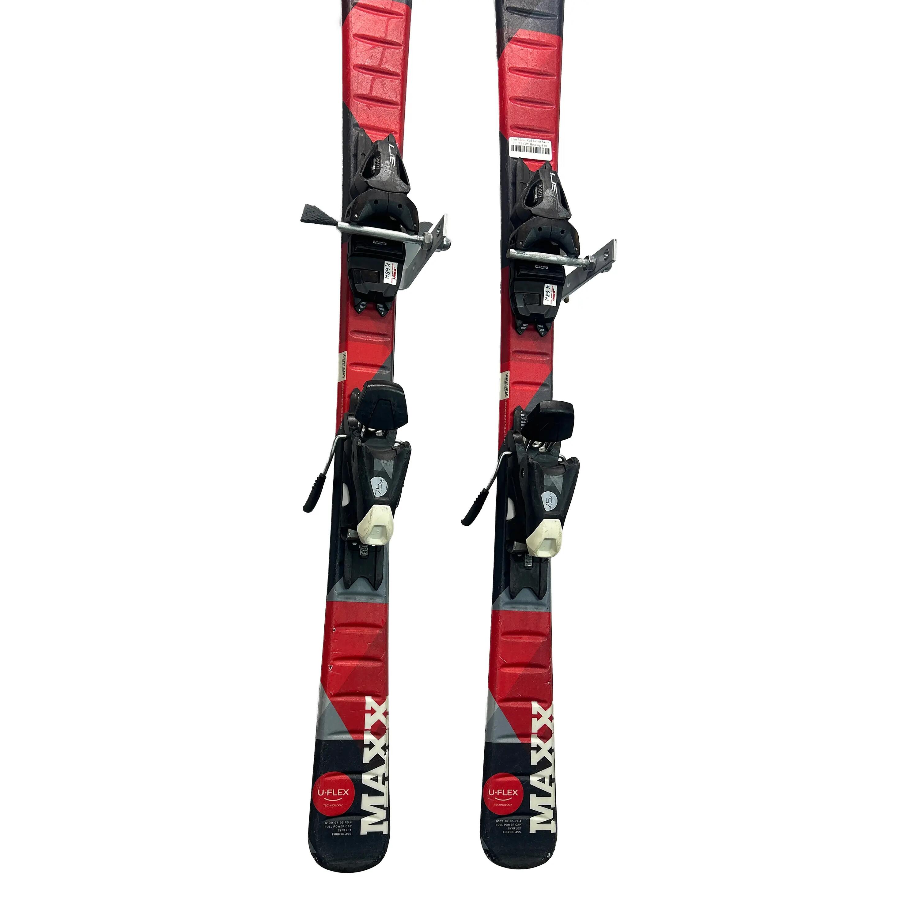 Tweedehands - Ski's Elan Maxx Red Junior Ski + EL 7.5 GW Binding-130 6/6