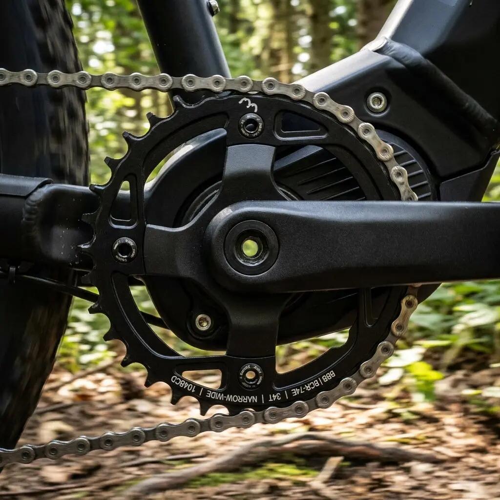 BBB Plateau E-bikeGear 34T/104 NarrowWide Noir 2/3