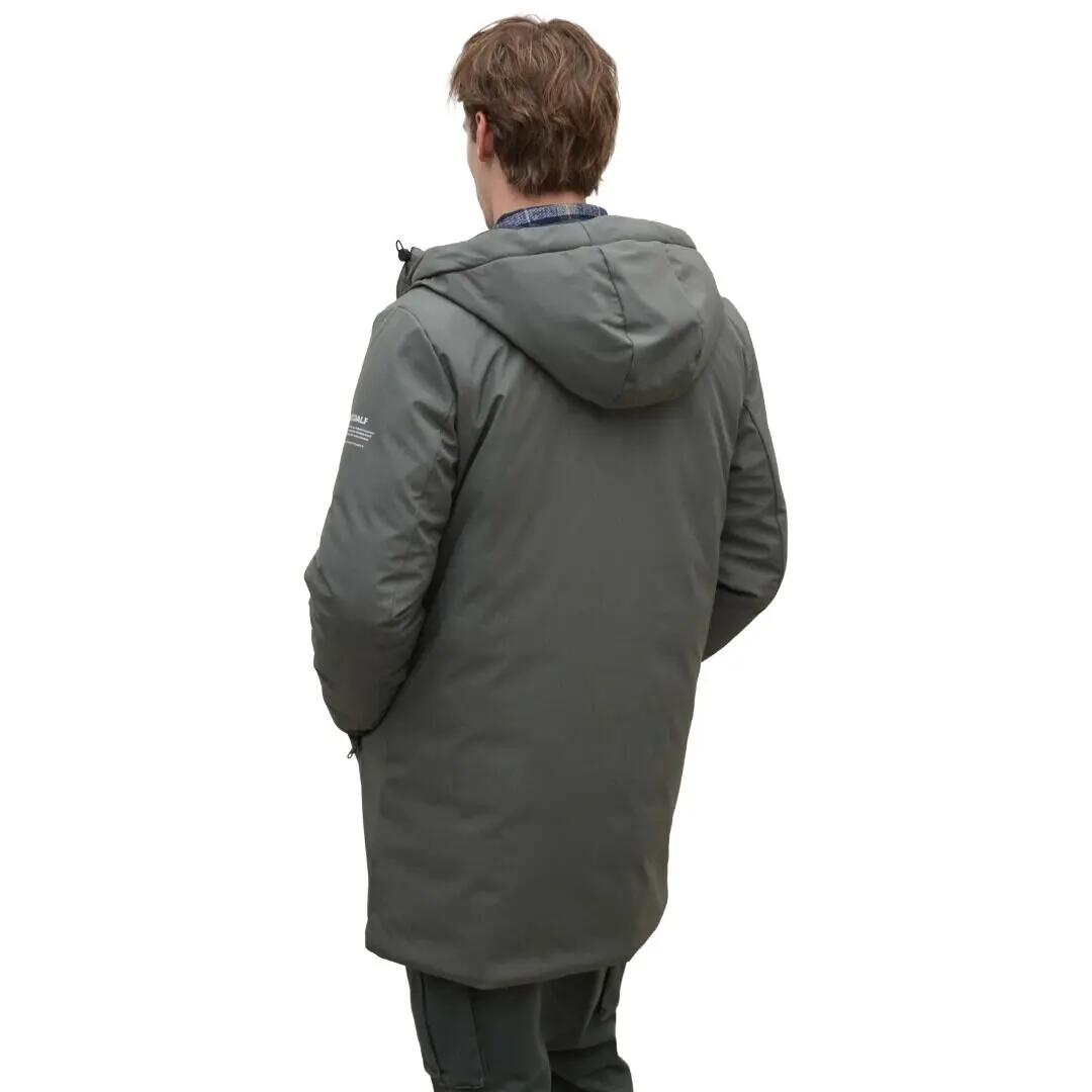 Cazadora Verde Ecoalf Pasu Jacket Olive Repelente Al Agua Cómoda y Versátil 3/4