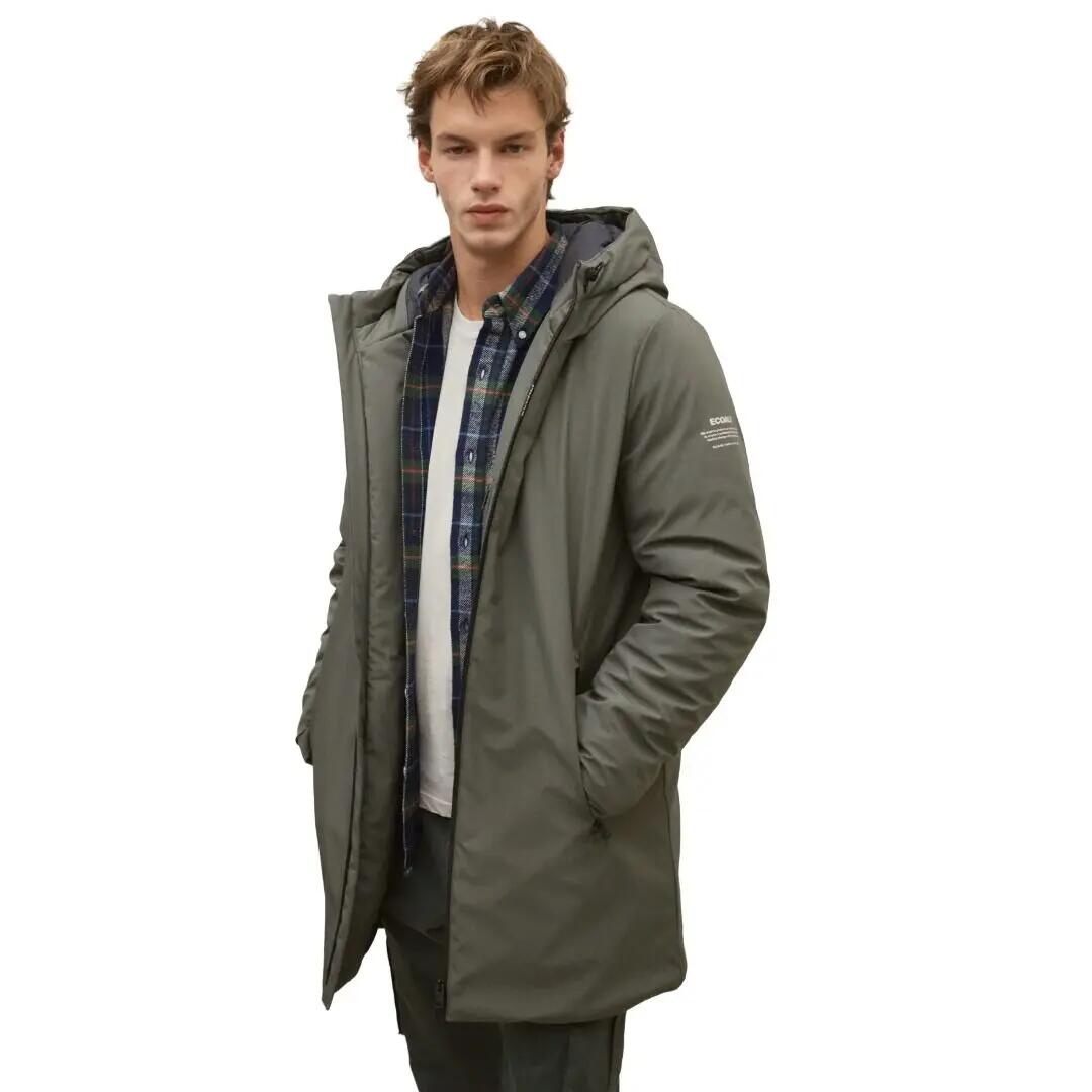 Cazadora Verde Ecoalf Pasu Jacket Olive Repelente Al Agua Cómoda y Versátil 2/4