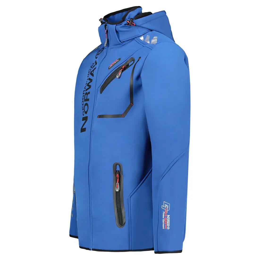 Casaco softshell - Trekking - Homem - À prova de água e corta-vento - Azul 5/5