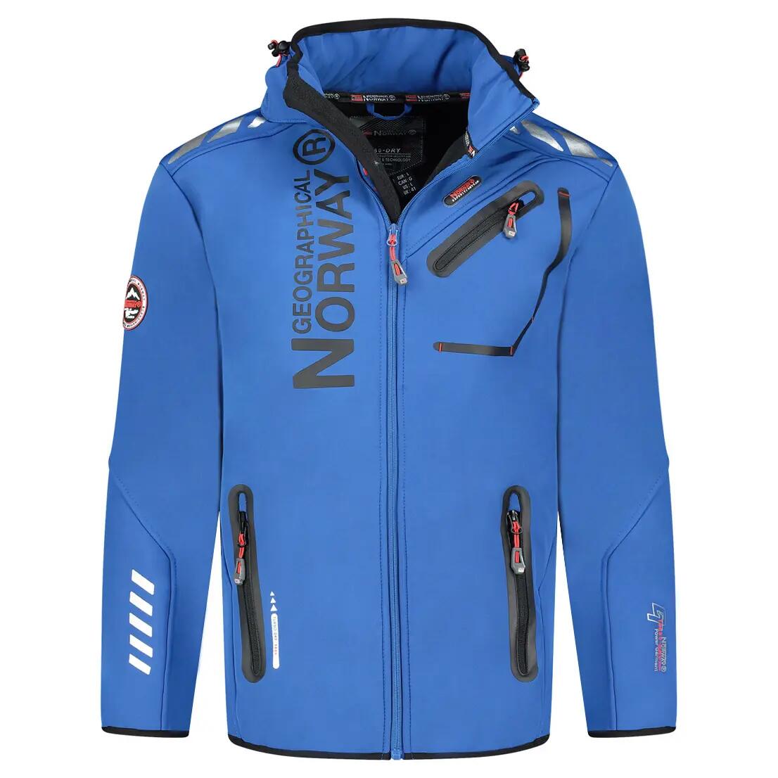 Casaco softshell - Trekking - Homem - À prova de água e corta-vento - Azul 3/5