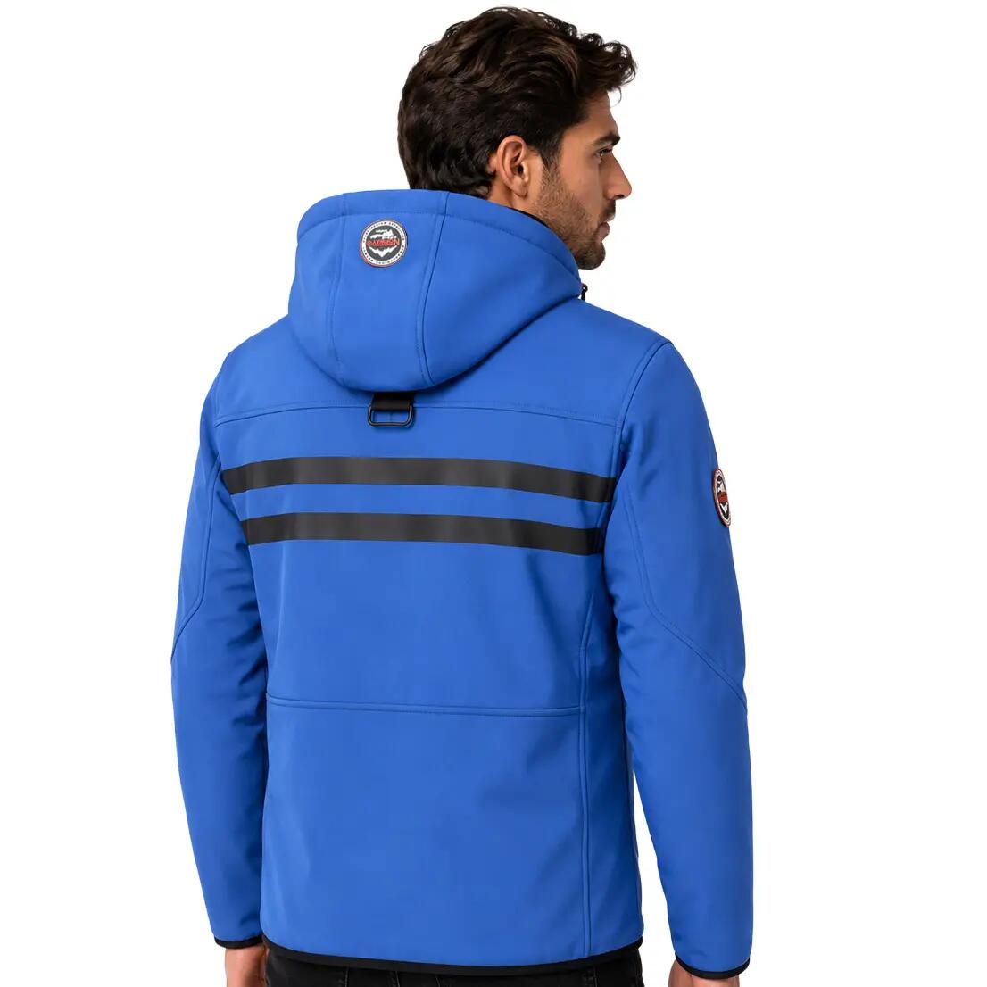 Casaco softshell - Trekking - Homem - À prova de água e corta-vento - Azul 2/5