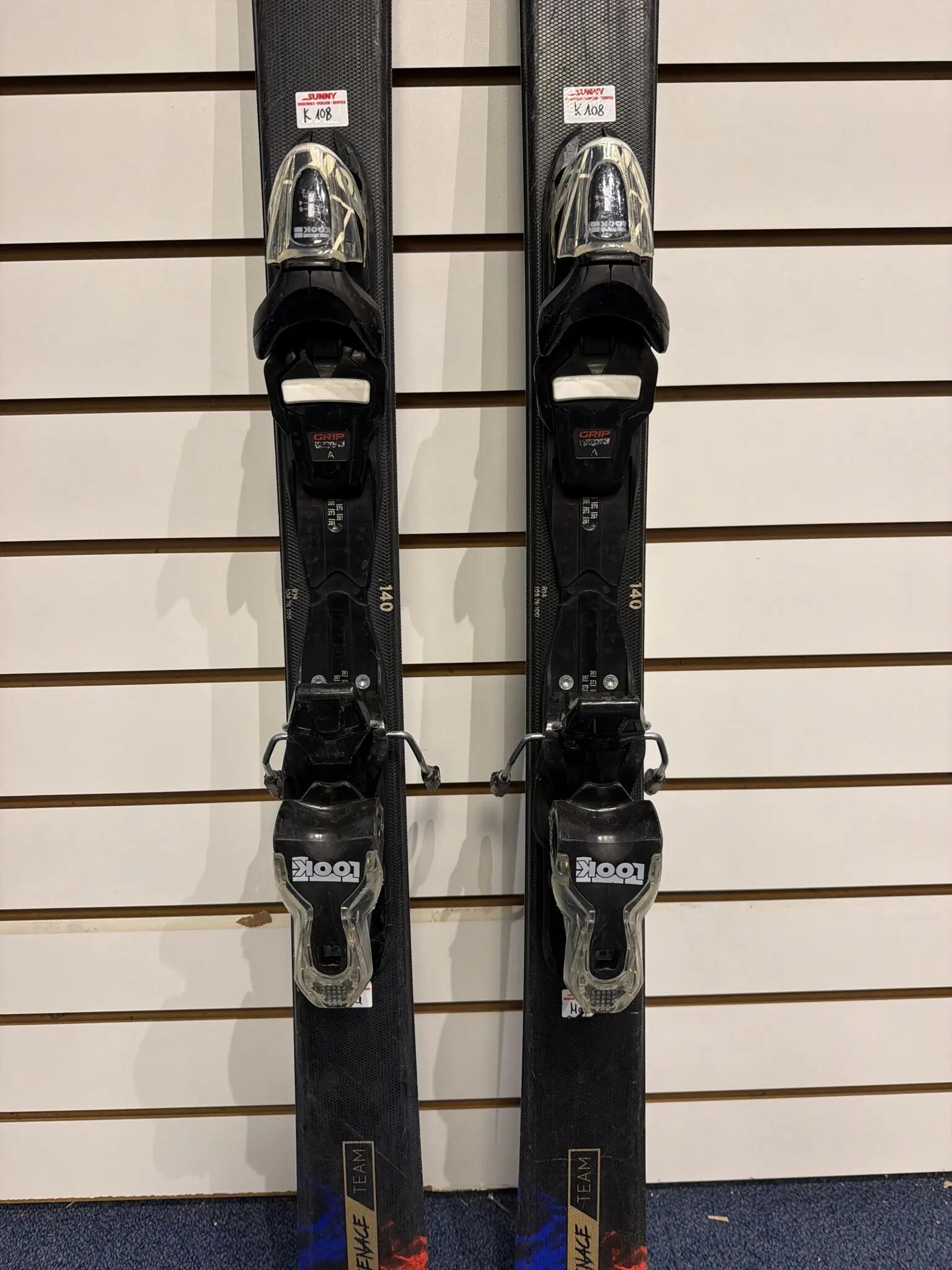 Tweedehands - Ski's Dynastar Menace Team - Kinderskis met Look Binding-122 2/6