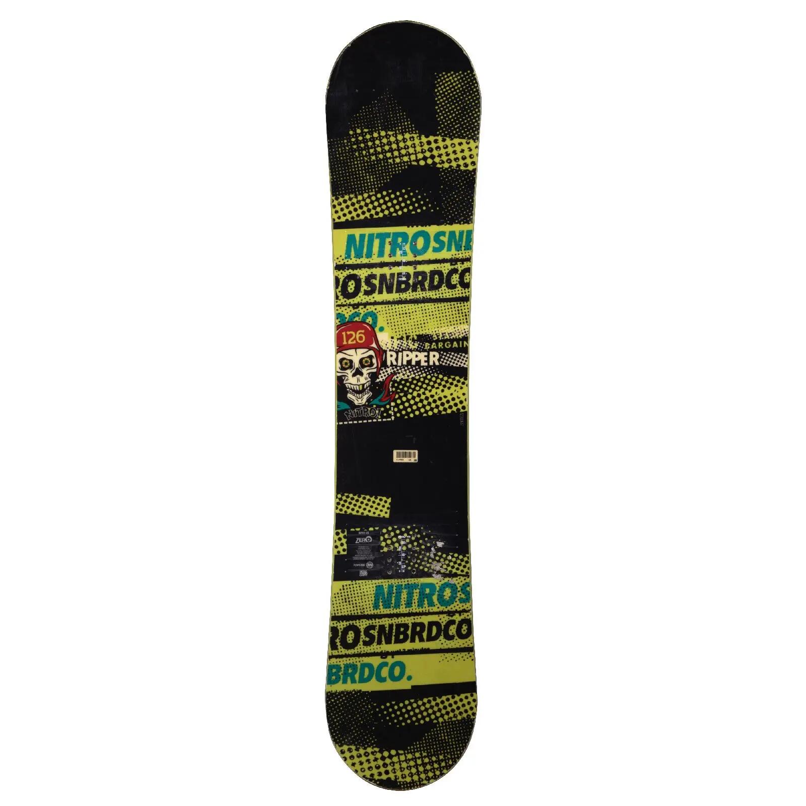 RECONDITIONNE - Snowboard Junior Nitro Ripper + Fixations Coque 1/4