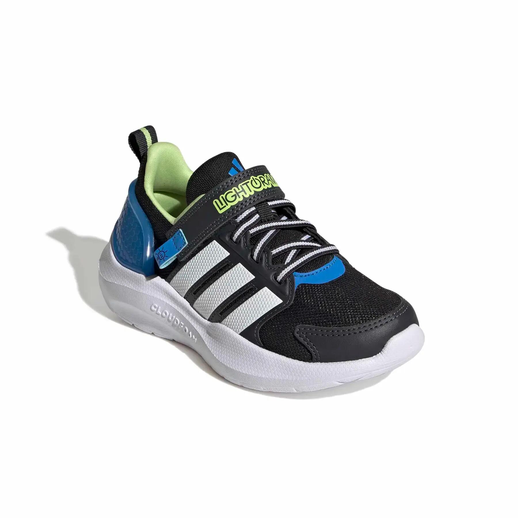 Scarpe bambino adidas lightorama rnr el c - blu/bianco/nero 2/7