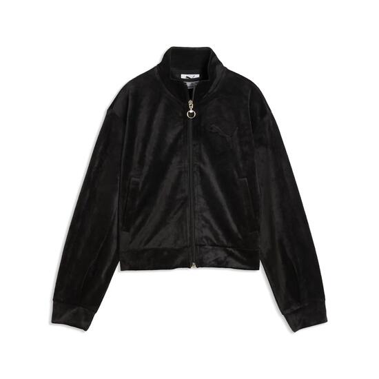 Essentials Elevated Velour Trainingsjacke Mädchen PUMA