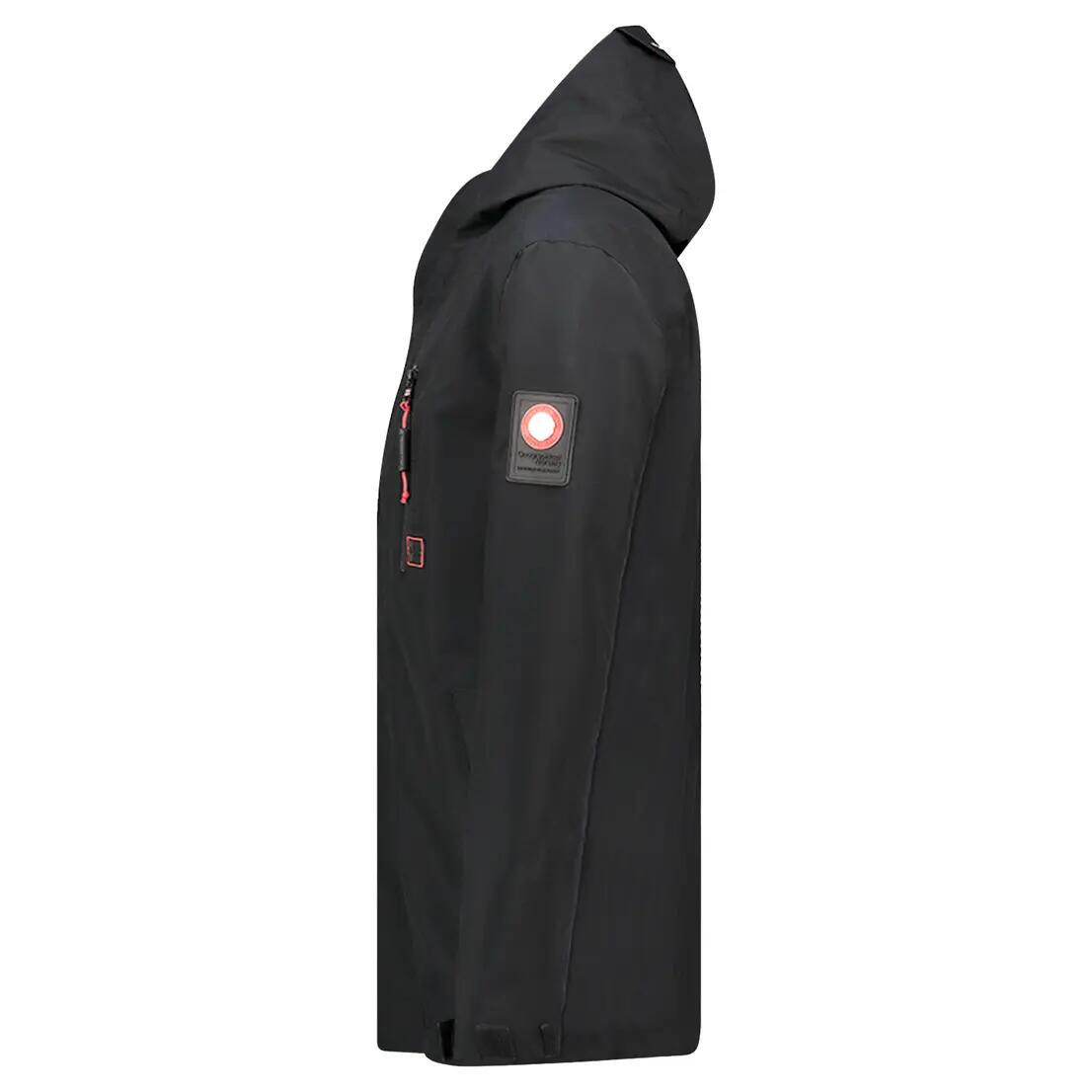 Veste de randonnée - Homme - Coupe-vent, col haut - Noir 6/6