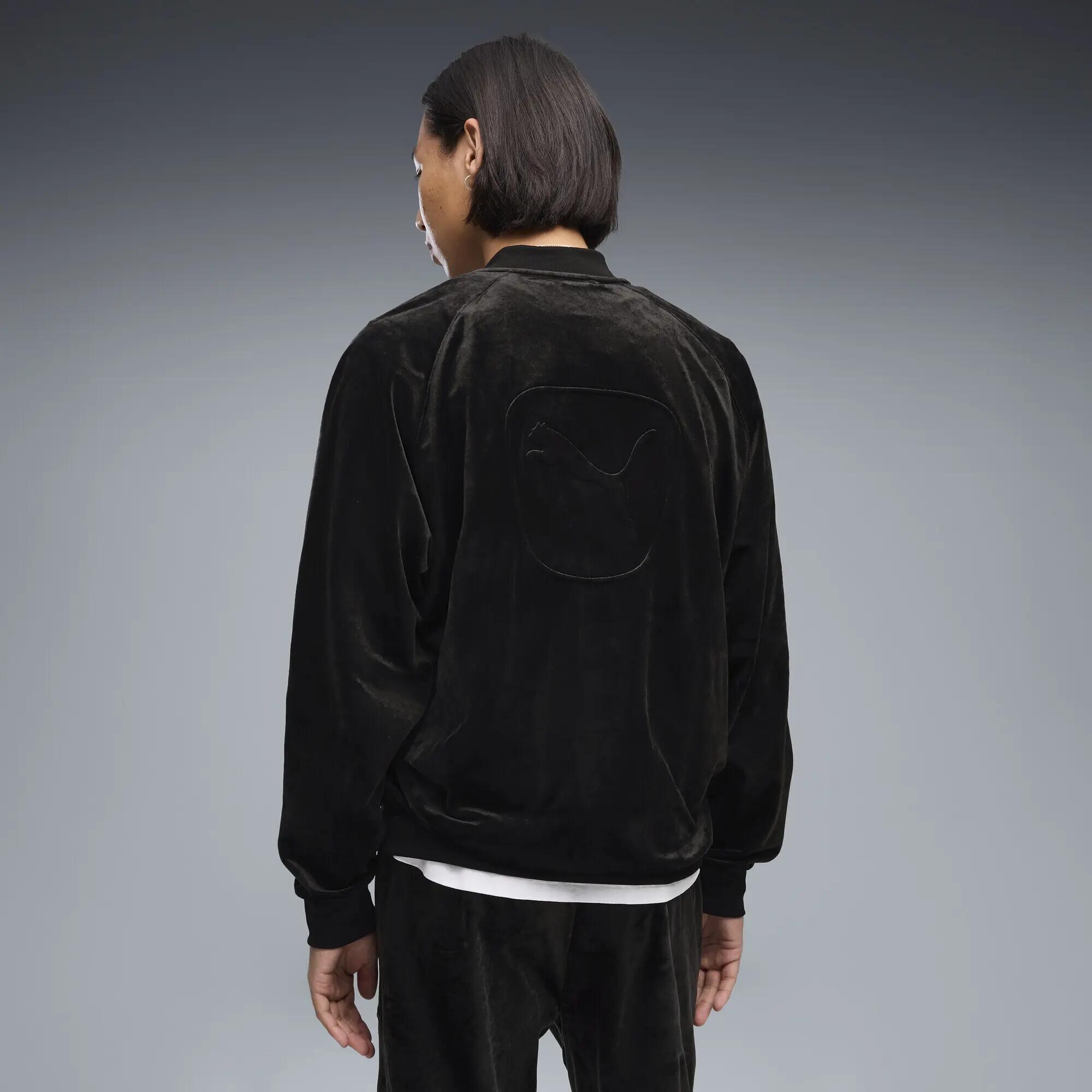 Męska luźna bluza dresowa Essentials Elevated Velour PUMA 3/5