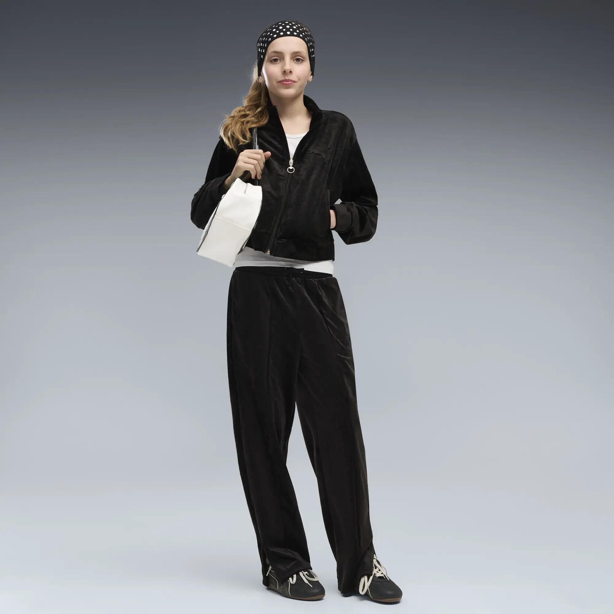 Młodzieżowa bluza dresowa Essentials Elevated Velour PUMA 4/5
