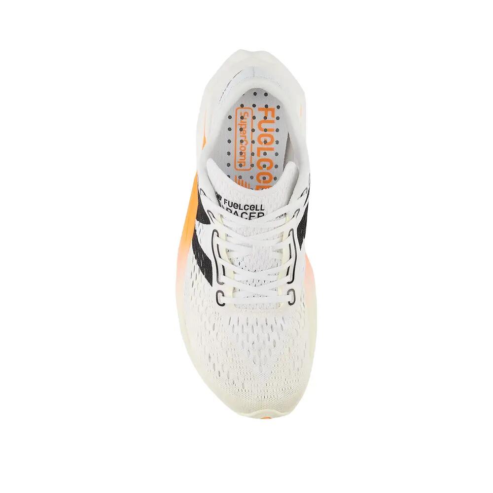 Scarpe da corsa New Balance FuelCell SuperComp Pacer v2 Bianco/Arancione 2/3
