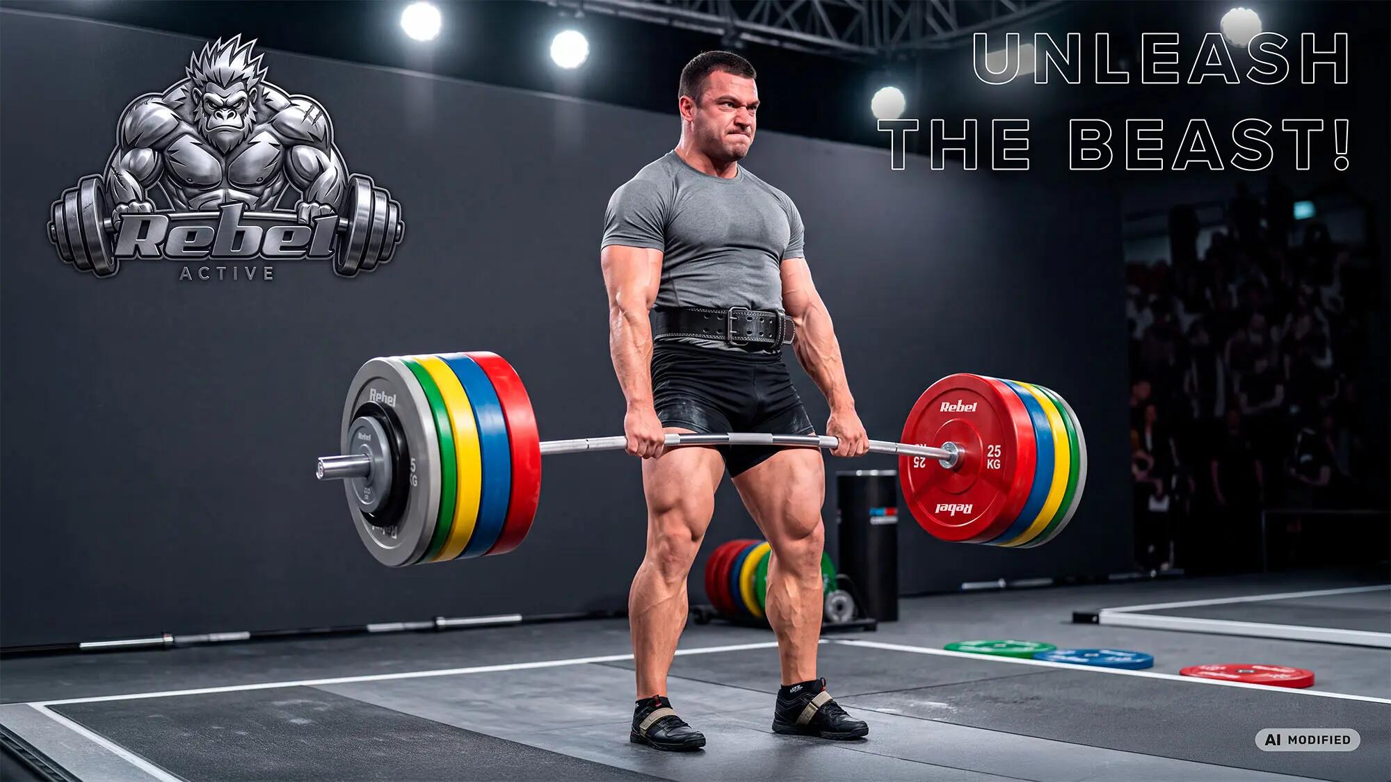 Obciążenie olimpijskie gumowane BUMPER PREMIUM zestaw 2x2.5kg 51mm Rebel 7/7
