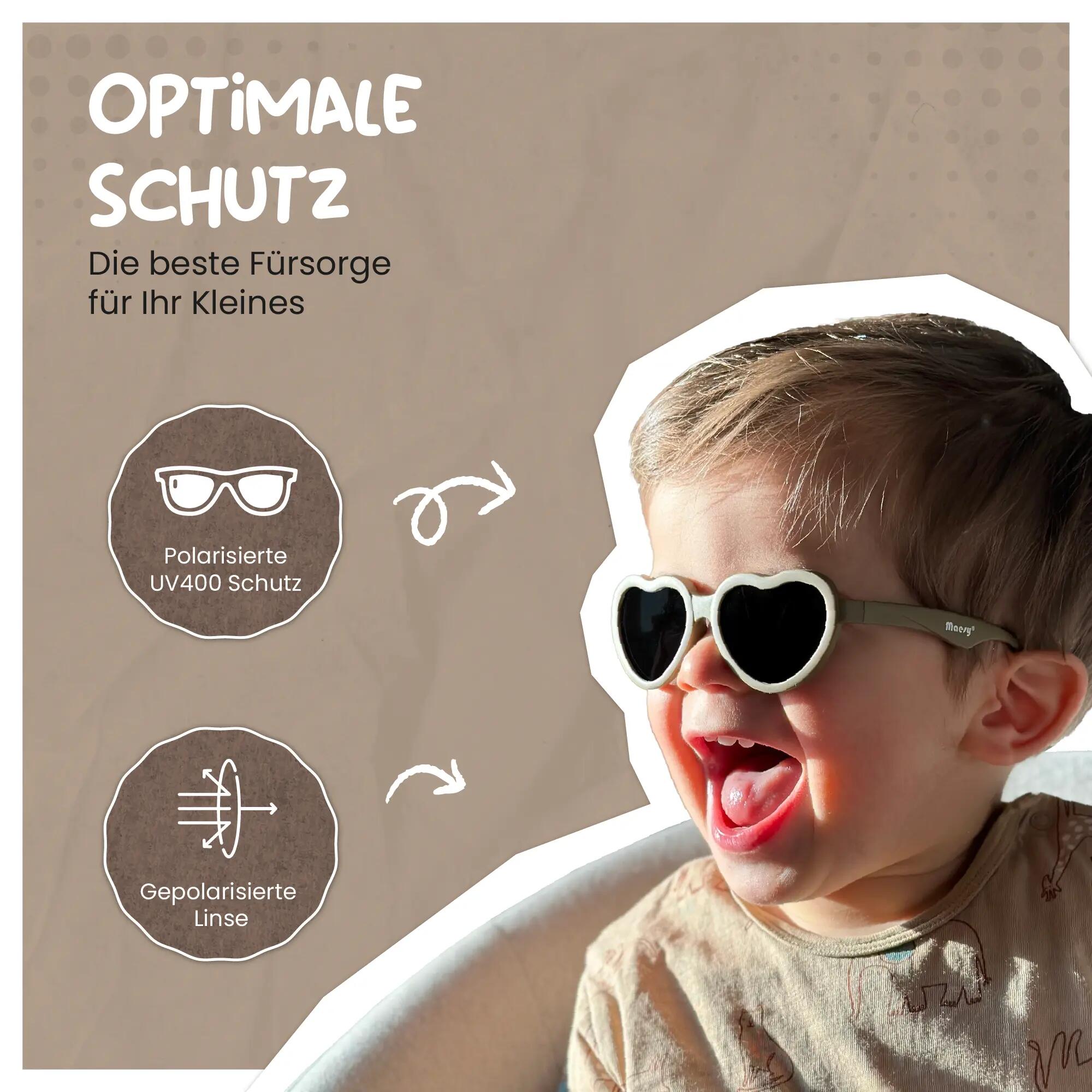 Baby Sunglasses Maes Red 0-24 months 4/6