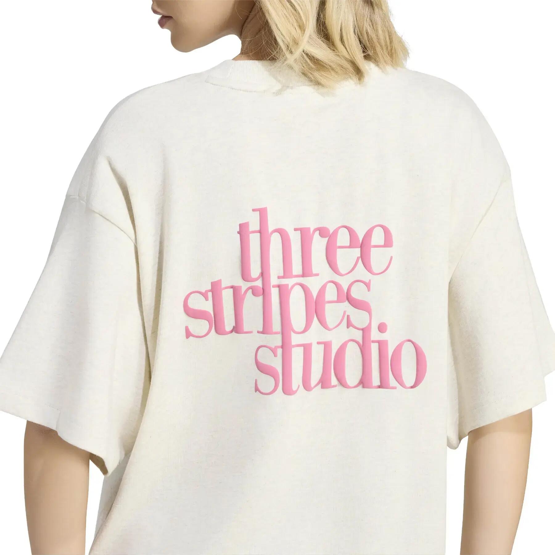 T-shirt boyfriend femme adidas Studio 3-Stripes 6/6