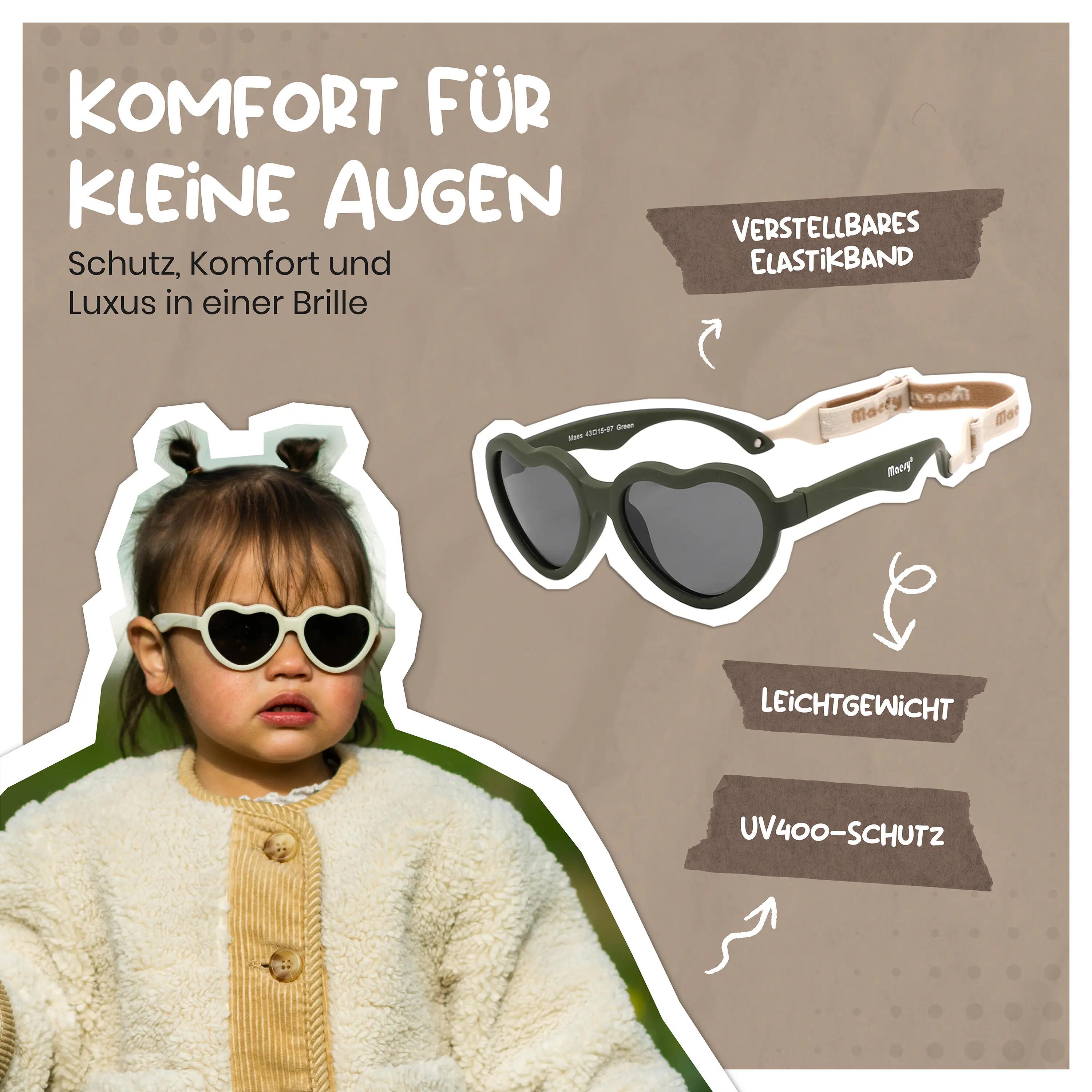 Baby Sunglasses Maes Red 0-24 months 2/6
