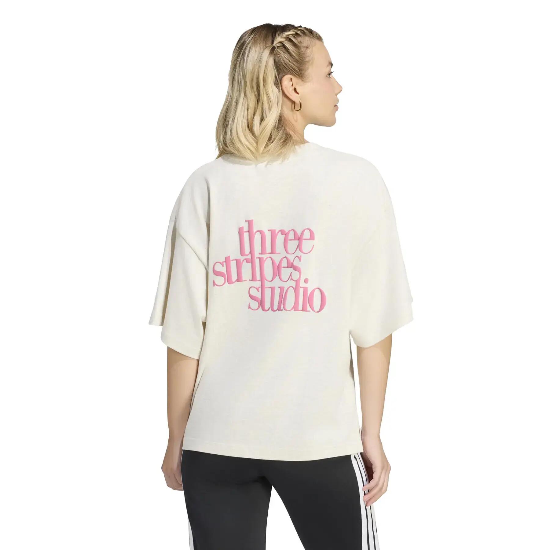 T-shirt boyfriend femme adidas Studio 3-Stripes 4/6