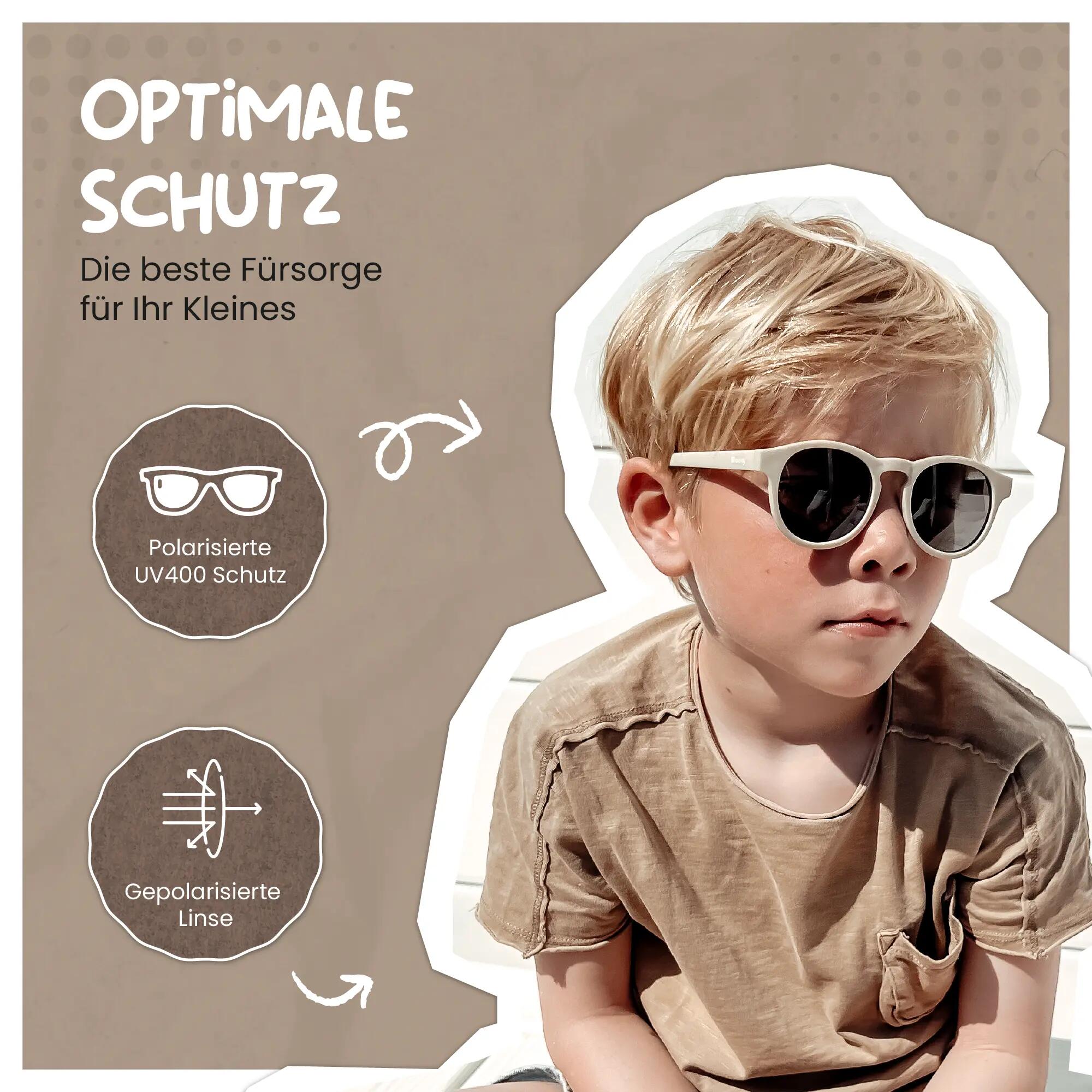 Lunettes de soleil enfant Faela Beige 3-6 ans 4/6